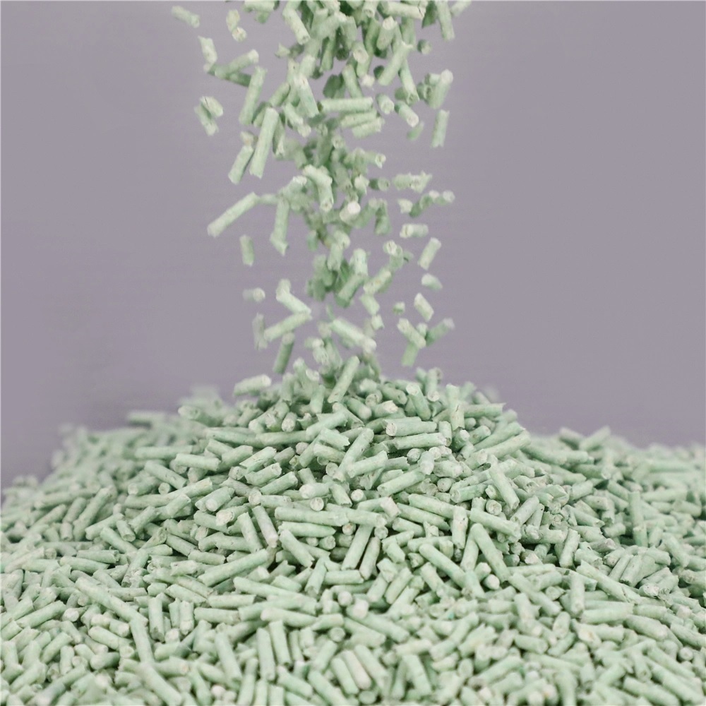 1,5 mm grüner Tee -Tofu -Katzenstreu